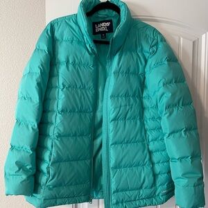Lands’ End Puffer Jacket Coat Women’s size XL